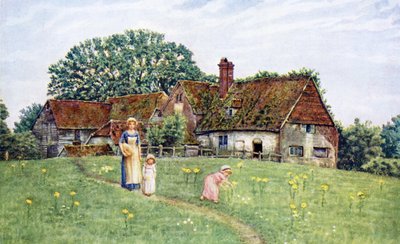 La vieja granja por Kate Greenaway de Kate Greenaway